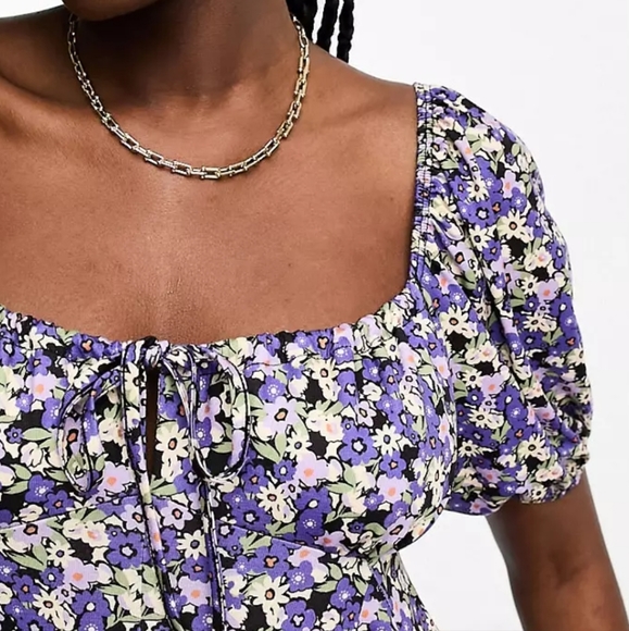 Asos purple flowy romper - Picture 3 of 7
